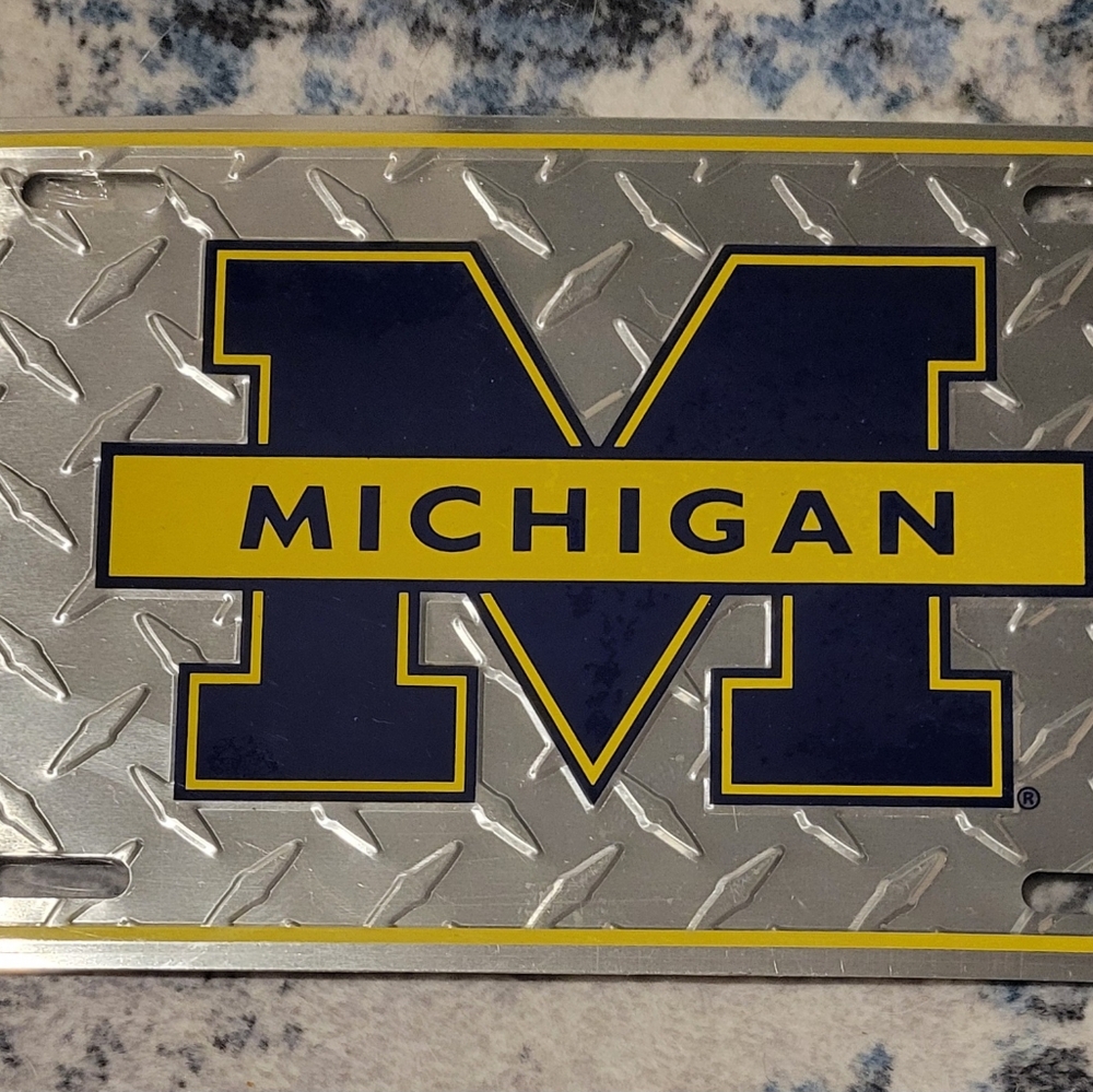Game Day Outfitters University Of Michigan License Plate